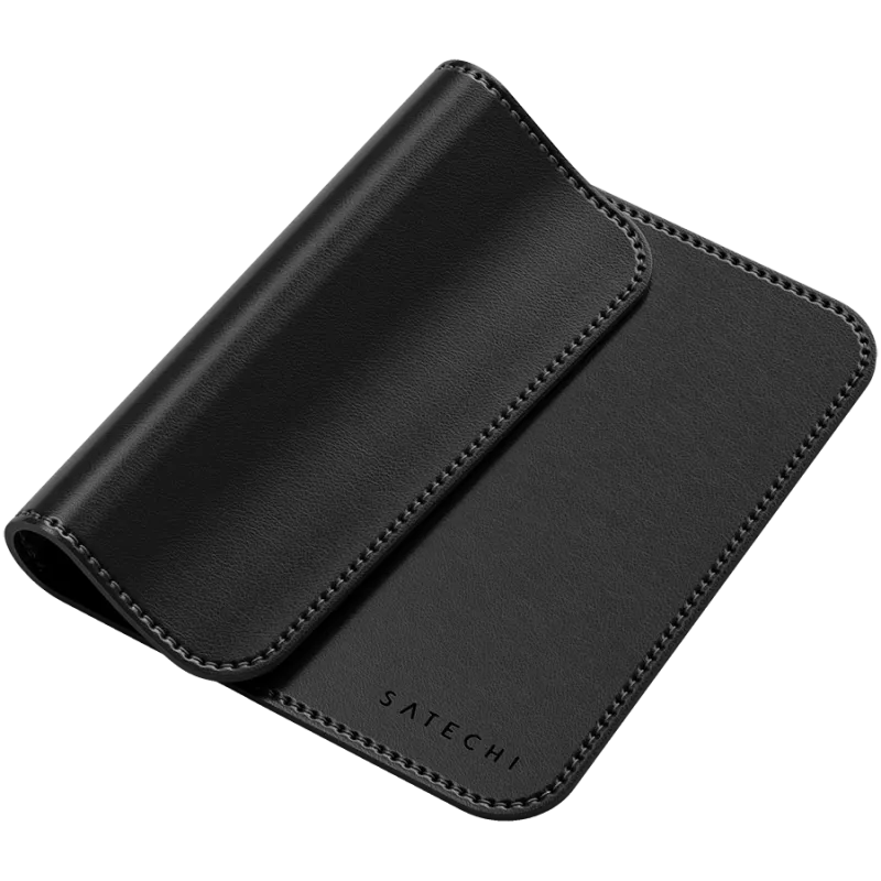 Satechi Premium hiir Pad - vegan nahast hiirematt (must)
