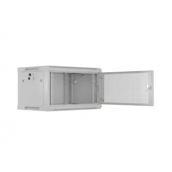 Lanberg seinale paigaldatav 19 inch 6U 600x450 hall perforitud uksega
