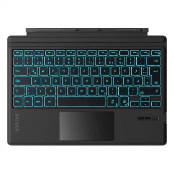 Inateck QWERTZ Bluetooth-klaviatuur KB02027 — Must, puuteplaat, sisseehitatud 500 mAh aku, Bluetooth Surface Pro seeriale