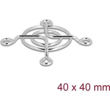 Ventilaatorivõre DELOCK 67304 metall, 53×53 mm, hõbedane — arvuti jahutuse tarvik