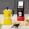 Moka pot Bialetti Rainbow must kollane