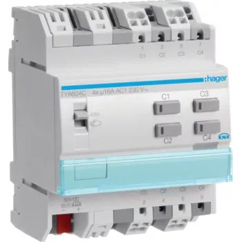 KNX lülitus-/rulooajam 4-kanaliline 16A TYA604C (TYA604C)