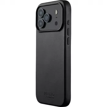 Mujjo Full Leather Case ümbris iPhone 17 Pro Max must