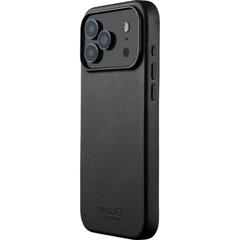 Mujjo Full Leather Case ümbris iPhone 17 Pro Max must
