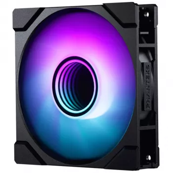 Phanteks M25 Gen2 120 mm PWM D-RGB korpuse ventilaator - must