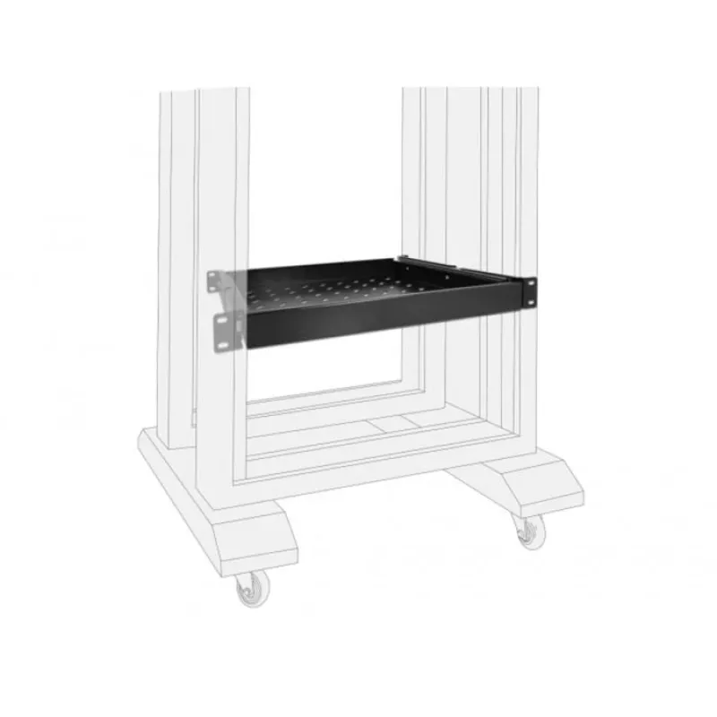 Delock - rack drawer - Must - 1U - 48.3 cm (19)