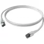 Easylan CP1KWBWBW0005 RJ45 võrgukaabel, ühenduskaabel CAT 6a S/FTP 0,5 m valge 1 tk