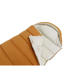 Magamiskott Outwell 230506 poolristkülikukujuline täiskasvanutele, 2300×850 mm, max kasutajapikkus 195 cm, puuvill/nailon/polüester (taaskasutatud), kollane