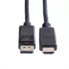 ROLINE DisplayPort-kaabel DP - HDTV, ST/ST, must, 1,5 m (11.04.5779)