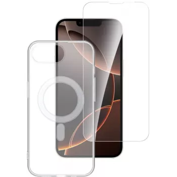 4smarts Premium – 360° kaitsekomplekt – tagakate mobiiltelefonile – ühildub MagSafe'iga – termoplastiline polüuretaan (TPU)