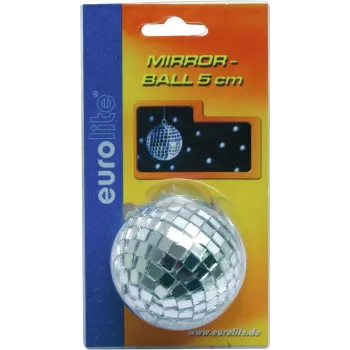 EUROLITE 50100110 peegelkuul 5 cm — dekoratiivne diskokuul, 5 cm läbimõõt, blisterpakend