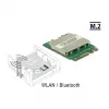 DeLOCK 95254 võrgukaart WLAN Bluetooth 433,3 Mbit/s