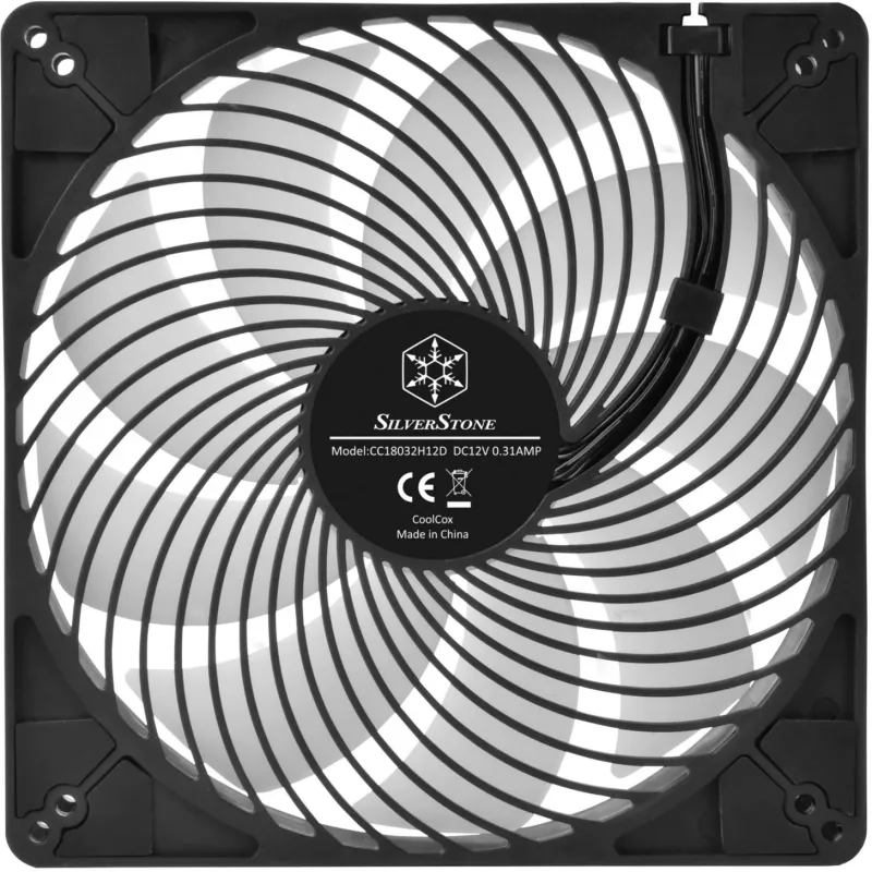 SilverStone Air Penetrator 184i ARGB 180mm korpuse ventilaator - must