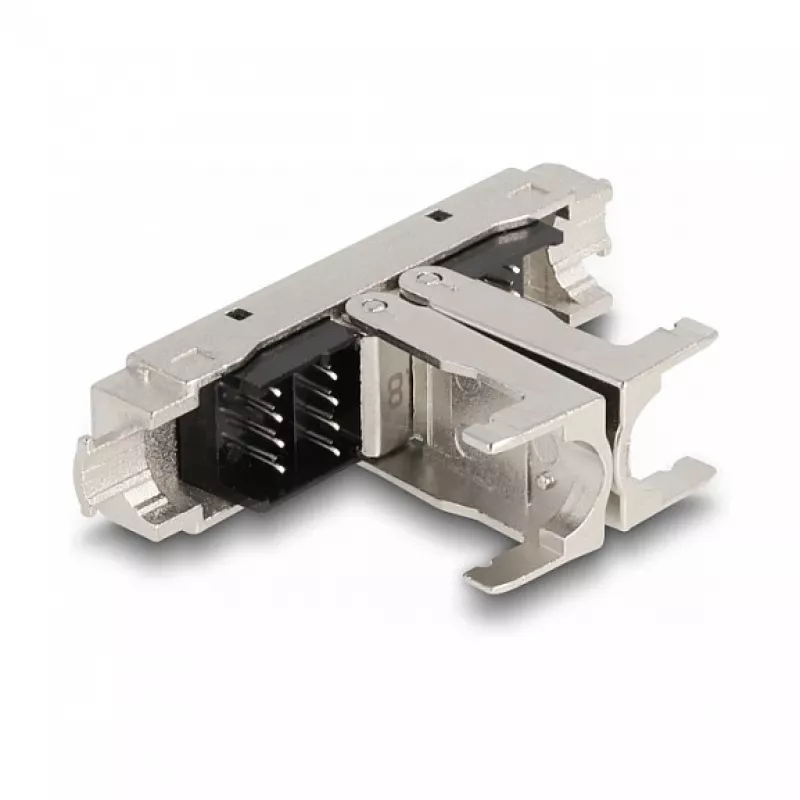 DeLOCK RJ45 pistikupesa LSA–LSA Cat.8.1 tööriistavaba must