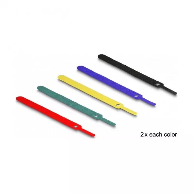 Takjakinnitusega kaabliside DeLOCK 19076 150x12mm Erinevates värvides Komplekt 10 tk