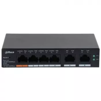 Dahua Technology DH-CS4006-4GT-60 võrgulüliti hallatav L2 Gigabit Ethernet (10/100/1000) Power over Ethernet (PoE) must