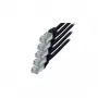 Võrgukaabel S/CONN must Cat6 S/FTP 0,5 m