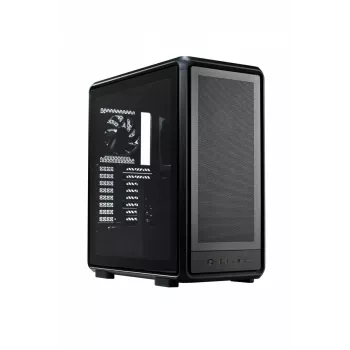PC Midi Tower Cooler Master MasterFrame 500 Mesh — must, läbipaistva küljeaknaga, toetab ATX/EATX, 2x200 mm esi-, 1x120 mm tagaventilaator