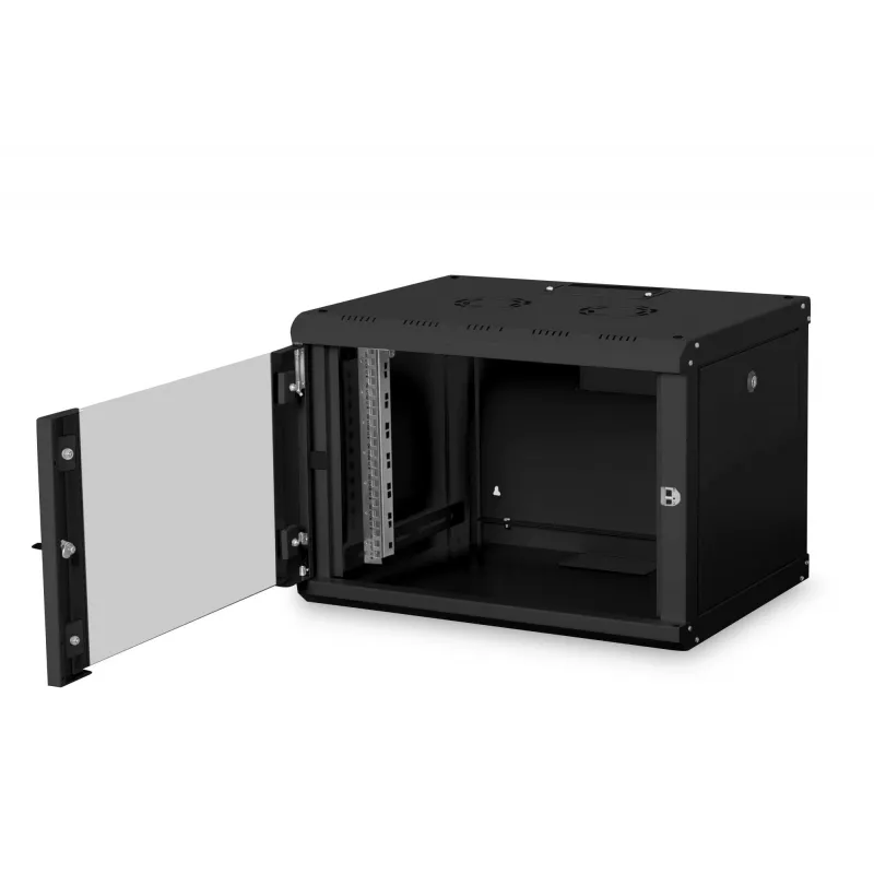 Seinale kinnitatav kapp Digitus DN-19 07-U-SW