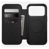 Nahast fliip-stiilis telefonikate Nomad Modern Leather Folio iPhone 17 Pro jaoks — pruun, sobib 6,3 tolli (16 cm) ekraanile, 4 kaarditaskut