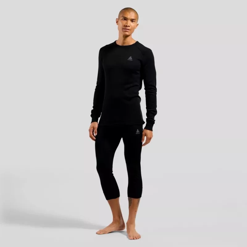 Odlo BL TOP crew neck l/s ACTIVE WARM ECO meeste T-särk, suurus M, must