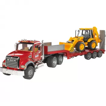Mänguasi madelauto koos JCB 4CX lisaseadmega, BRUDER, mudel BR-02813, ABS konstruktsioon, mitmevärviline