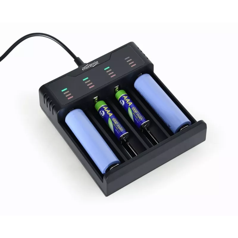 Akulaadija Gembird BC-USB-02 USB liitiumioon NiCd NiMH