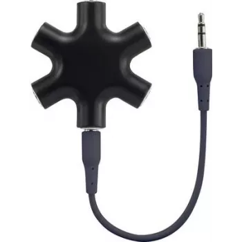 SpeaKa Professional SP-7870556 kaabelliidese/sooadapter 3,5 5x 3,5 must (SP-7870556)