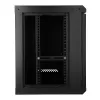 EXTRALINK LITE 9U 530X400 SEINAKINNITATAV RACK-KAPP MUST RIIULIGA