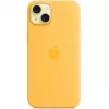 Silikoonist ümbris Apple iPhone 15 Plus MagSafe oranž