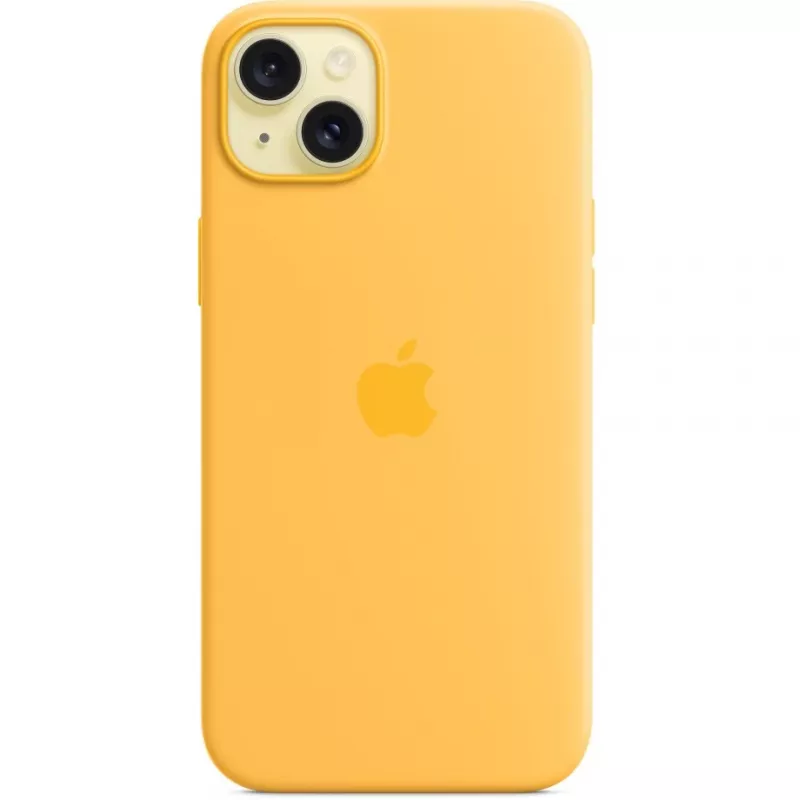 Silikoonist ümbris Apple iPhone 15 Plus MagSafe oranž