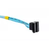 SATA-kaabel Supermicro CBL-0186L 4x ümmargune 0,56 m, SATA I, sirge isane-isane, must/sinine/valge