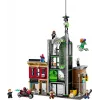 LEGO Marvel komplekt 76324 Spider-Man vs. Oscorp ehitusmänguasi, 808 detaili, 8 minifiguuri, vanusele 10+