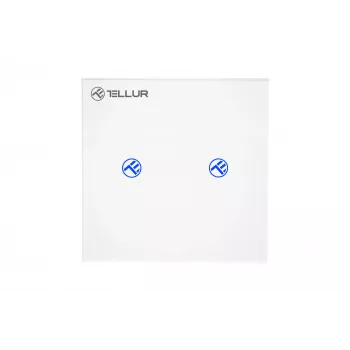 Nutikas WiFi-lüliti Tellur SS2N — 2 porti, koguvõimsus 1800 W, 10 A kanali kohta