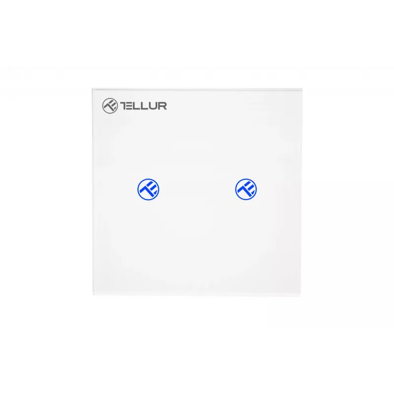 Nutikas WiFi-lüliti Tellur SS2N — 2 porti, koguvõimsus 1800 W, 10 A kanali kohta
