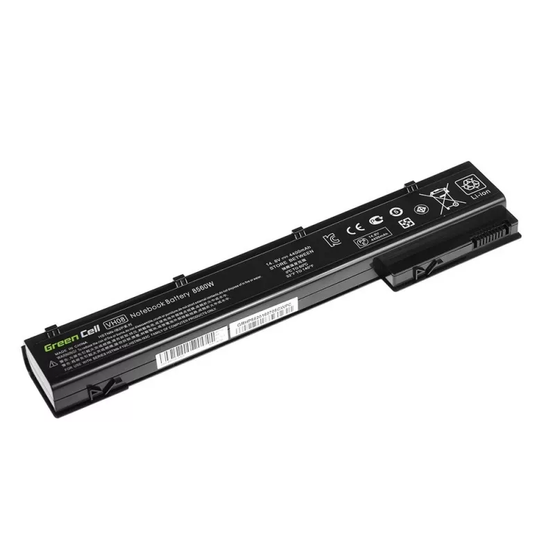 Aku roheline Cell HP56 HP EliteBook 8560w 8570w 8760w 8770w, Li‑Ion 4400 mAh, must