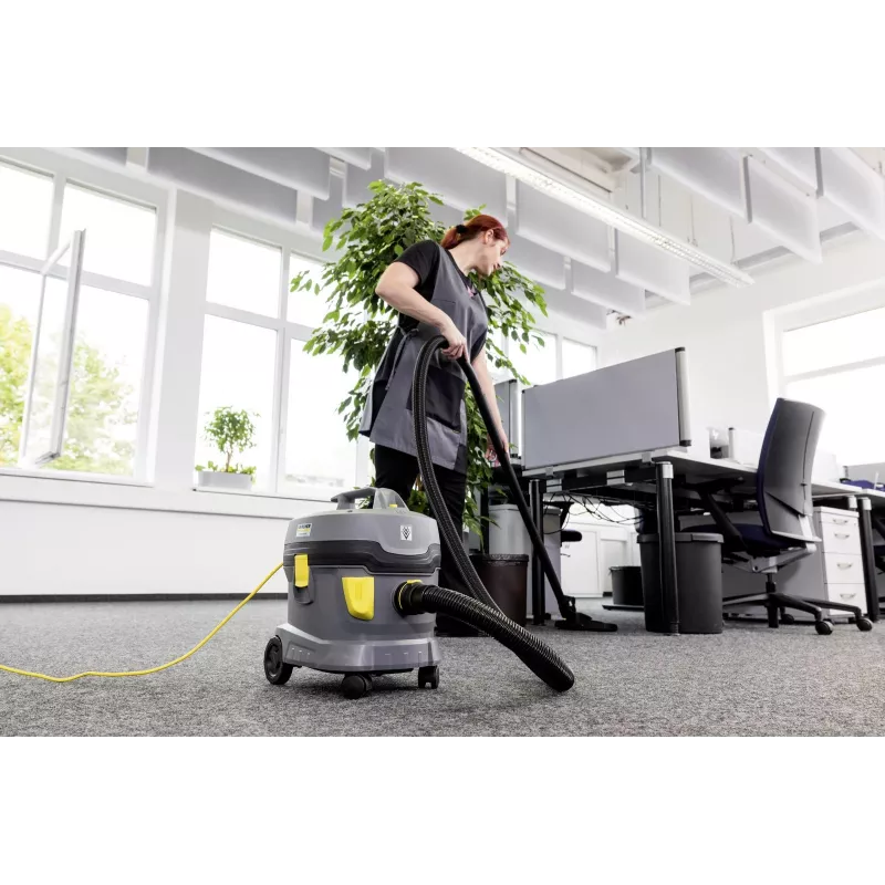Trummel tolmuimeja Karcher AG T 11/1 Classic — kuivtolmuimeja, 11 L tolmumahutavus, 850 W, 23,5 kPa, 2 m voolik, teleskooptoru