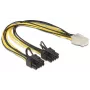 DeLOCK 83433 sisemine toitekaabel 0,3 m PCI-E 6+2 pin 6-pin