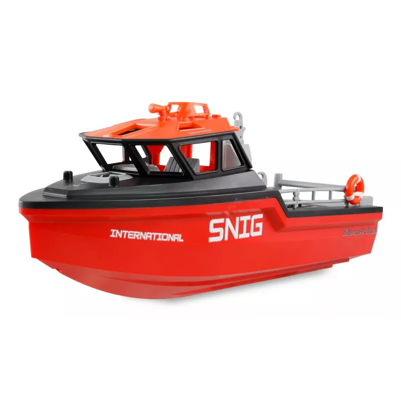 Amewi Rescue Boat 26117 — Harjadeta jugajam, 320 mm, must/punane