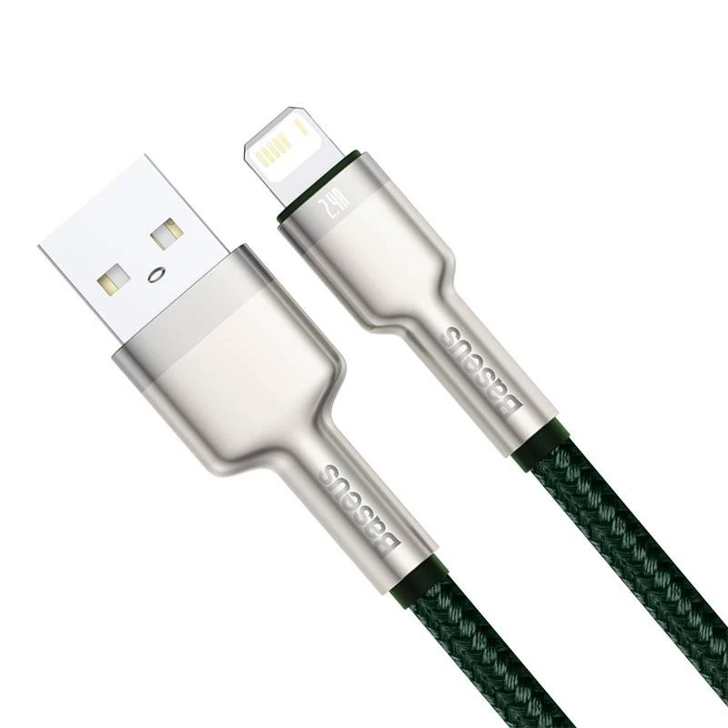 USB-A to Lightning kaabel Baseus 1 m, roheline