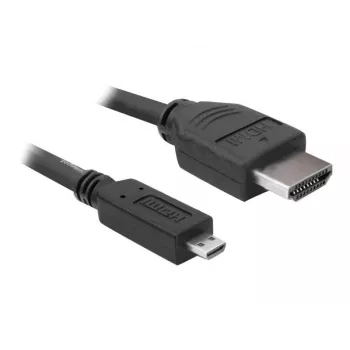DeLOCK - Video- / helikaabel - HDMI - 32 AWG - HDMI, 19-pin (M) - 19-pin Micro-HDMI (M) - 3 m (82663)