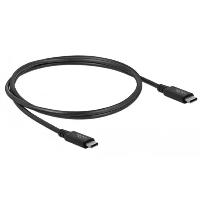 Delock - USB-kaabel - USB-C (M) USB-C-le (M) - USB4 / Thunderbolt 3 / DisplayPort - 20 V - 5 A - 80 cm - Toetab Power Delivery 3.0, toetab 8K 60 Hz (7680 x 4320), tugi