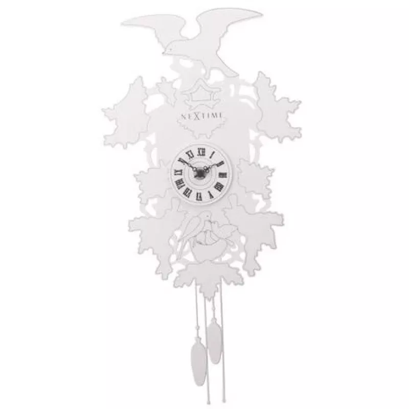 NeXtime kell 2988 Cuckoo Weeble, 41x21 cm, seinakell, valge