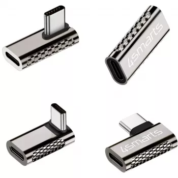 Kaabliühenduse adapter 4smarts 540464 USB-C USB-C-le hõbedane