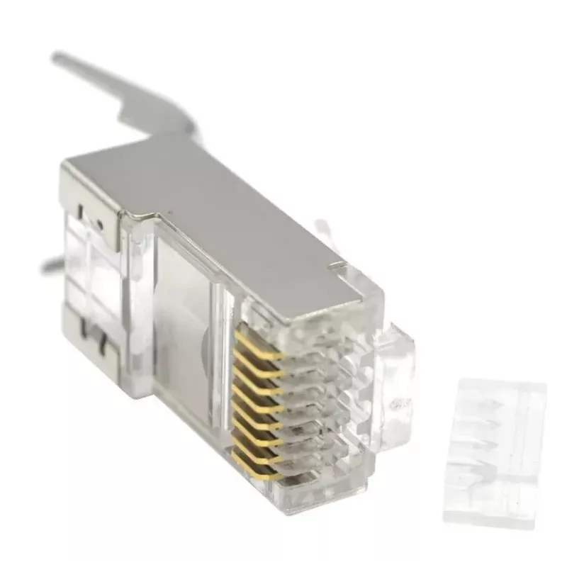 RJ45-pistikud GEMBIRD CAT7 8P8C kullatud 15µ FTP/SFTP pakendis 50 tk
