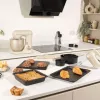 Koogivormide komplekt Salter BW125511EU7 3-osaline mittenakkuv küpsetusvorm, ümmargused ja kandilised pannid