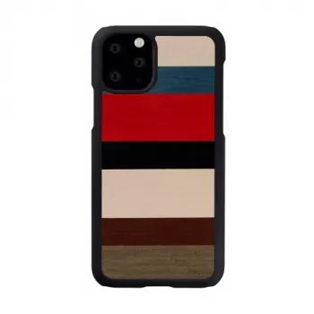 man and wood nutitelefoni ümbris iPhone 11 Pro jaoks — korallimust