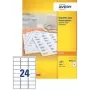 Isekleepuvad sildid Avery Laser, valge, 105 x 58 mm, DPS10, 1000 tk