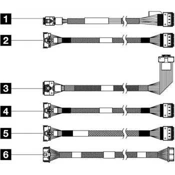 Lenovo Thinksystem SR650 V3 X4 M.2 Sat A/NVME NON-RAID kaablikomplekt (4X97A82924)
