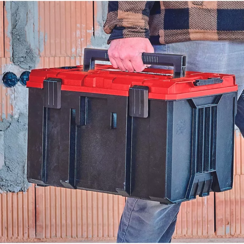 Kõvakohver Einhell E-Case M must punane 2,85 kg